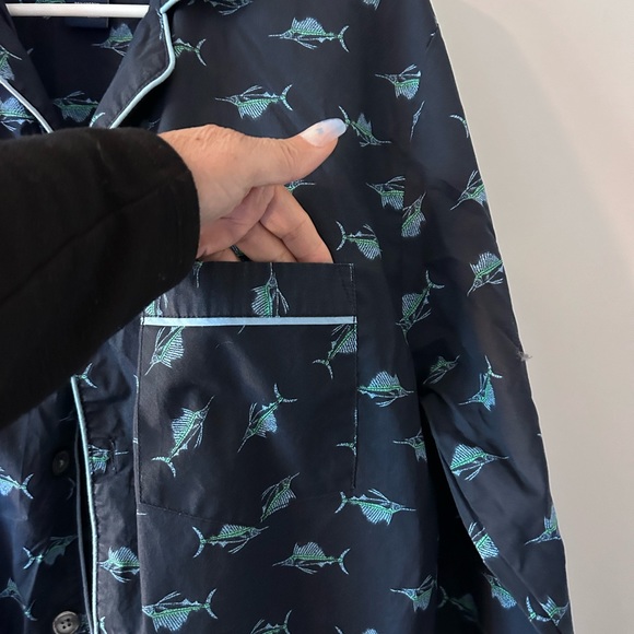 STAFFORD • Men Top Pj’s • Blue • M - Picture 3 of 9